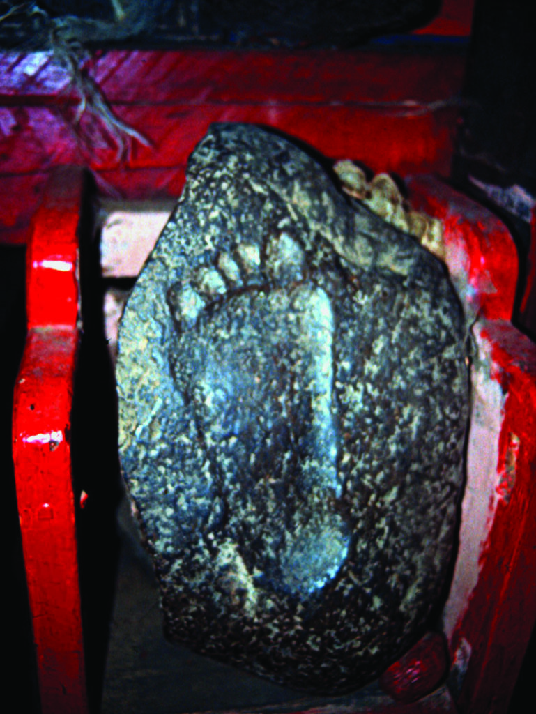 His preserved finger and footprints.