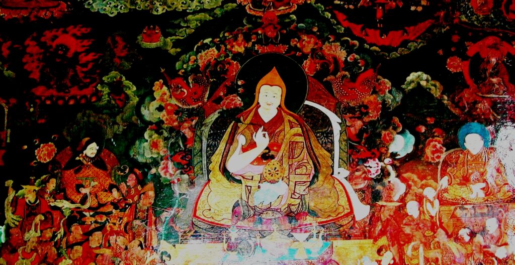 Mural at Samye